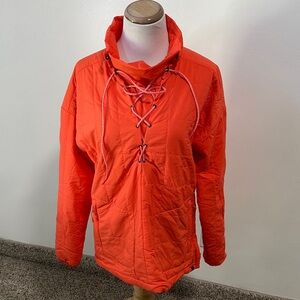 Mountain Hardwear Orange Lace-Up Pullover Jacket